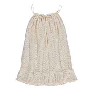 Dress Lace Daisies Off White Woman