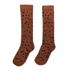 Knee Socks Brown Sahara Leopard