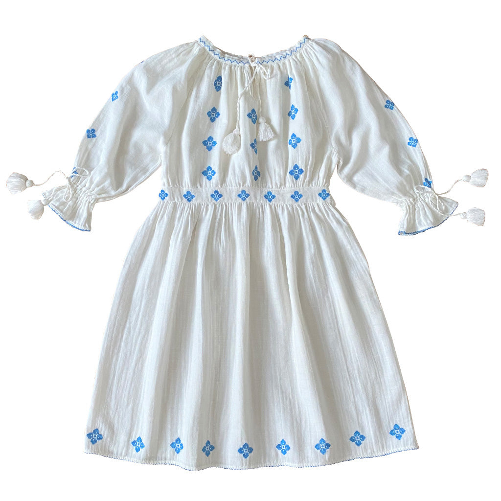 Dress Folk Milk Woman