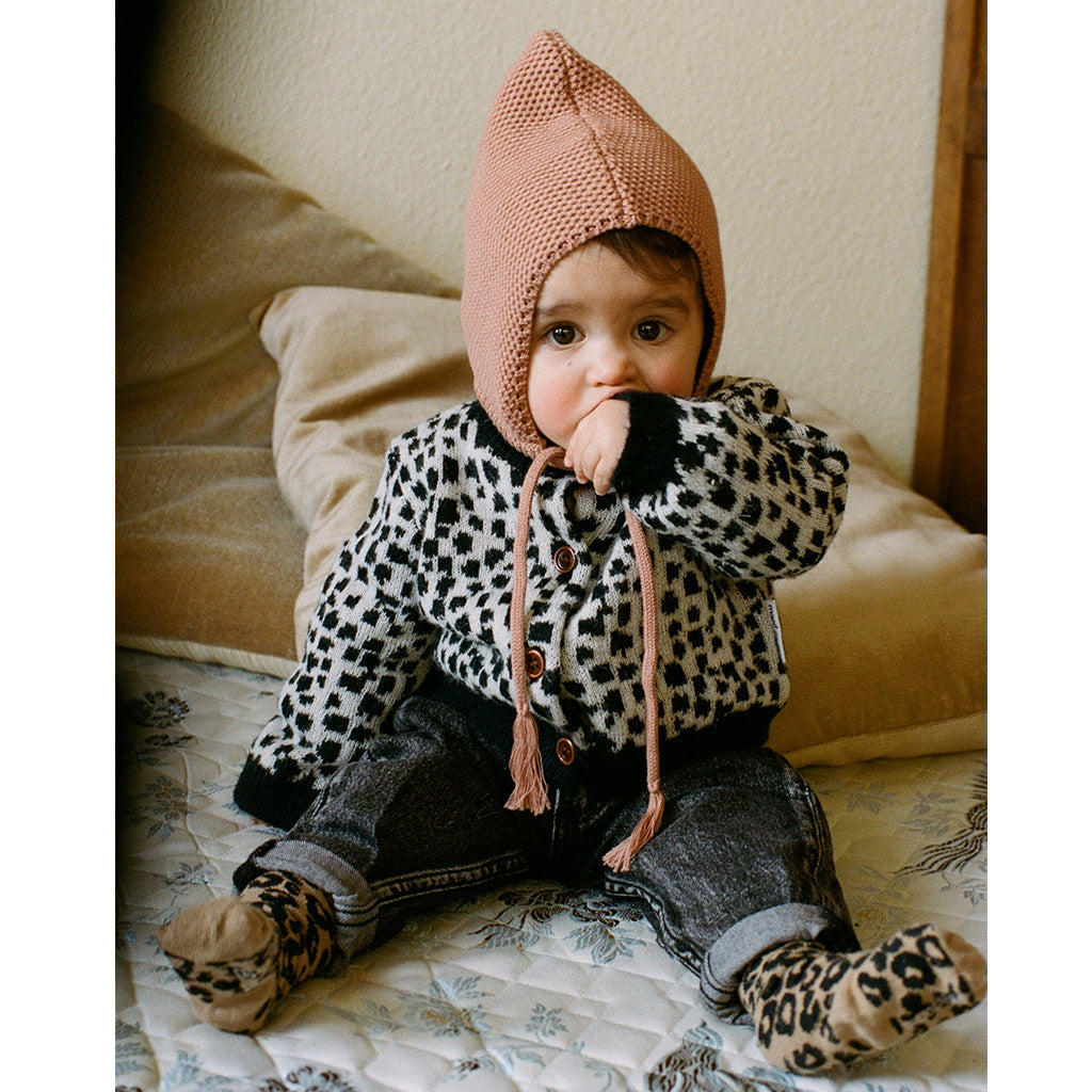 Knee Socks Brown Leopard
