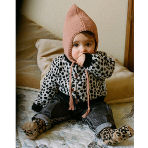 Knee Socks Brown Leopard