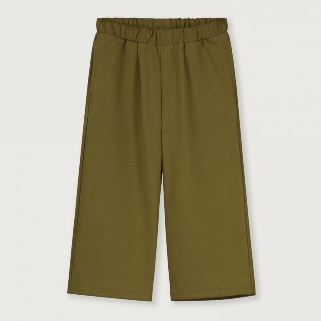 Trousers Straight Leg Olive Green