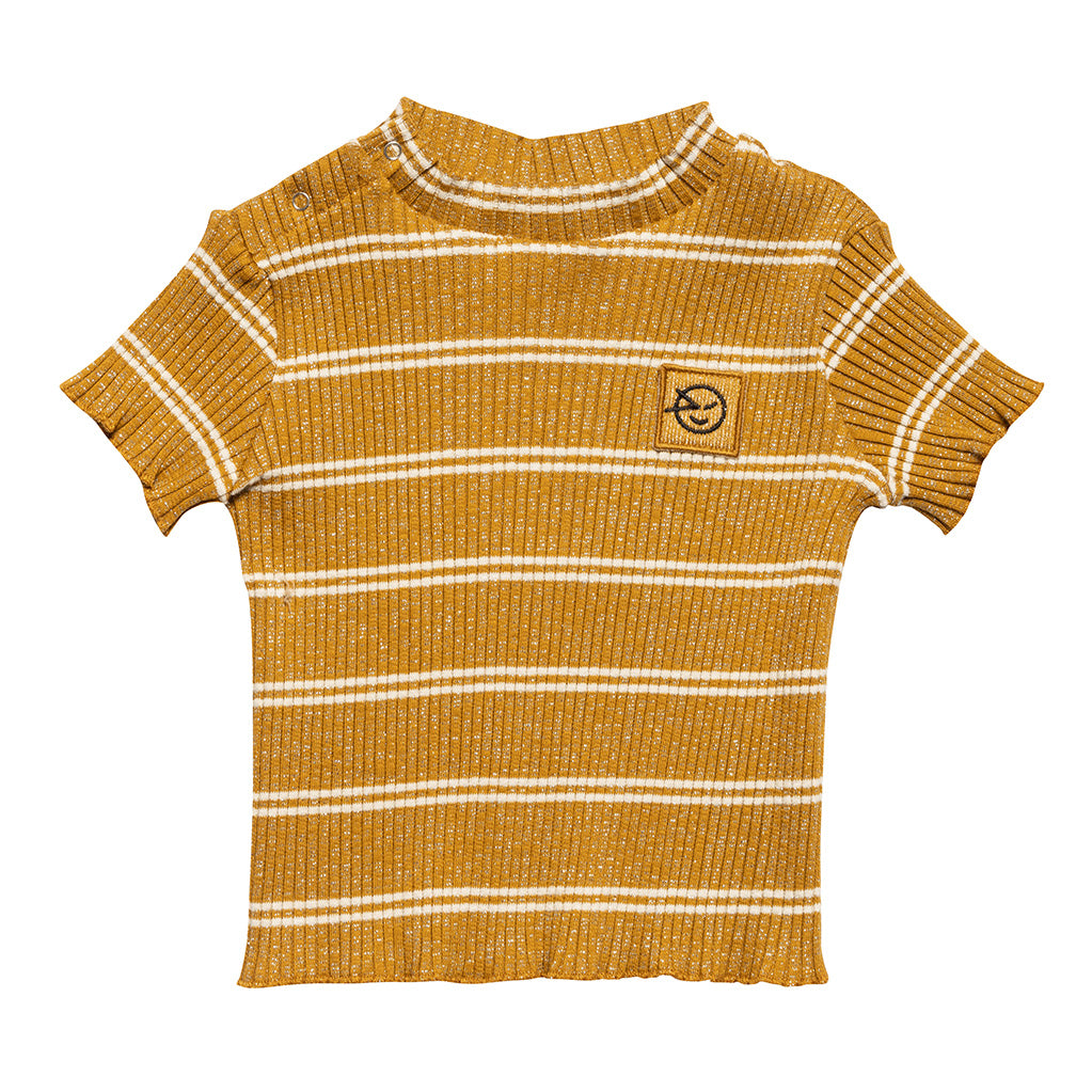Turtleneck Shortsleeve Demi Golden Big Rib