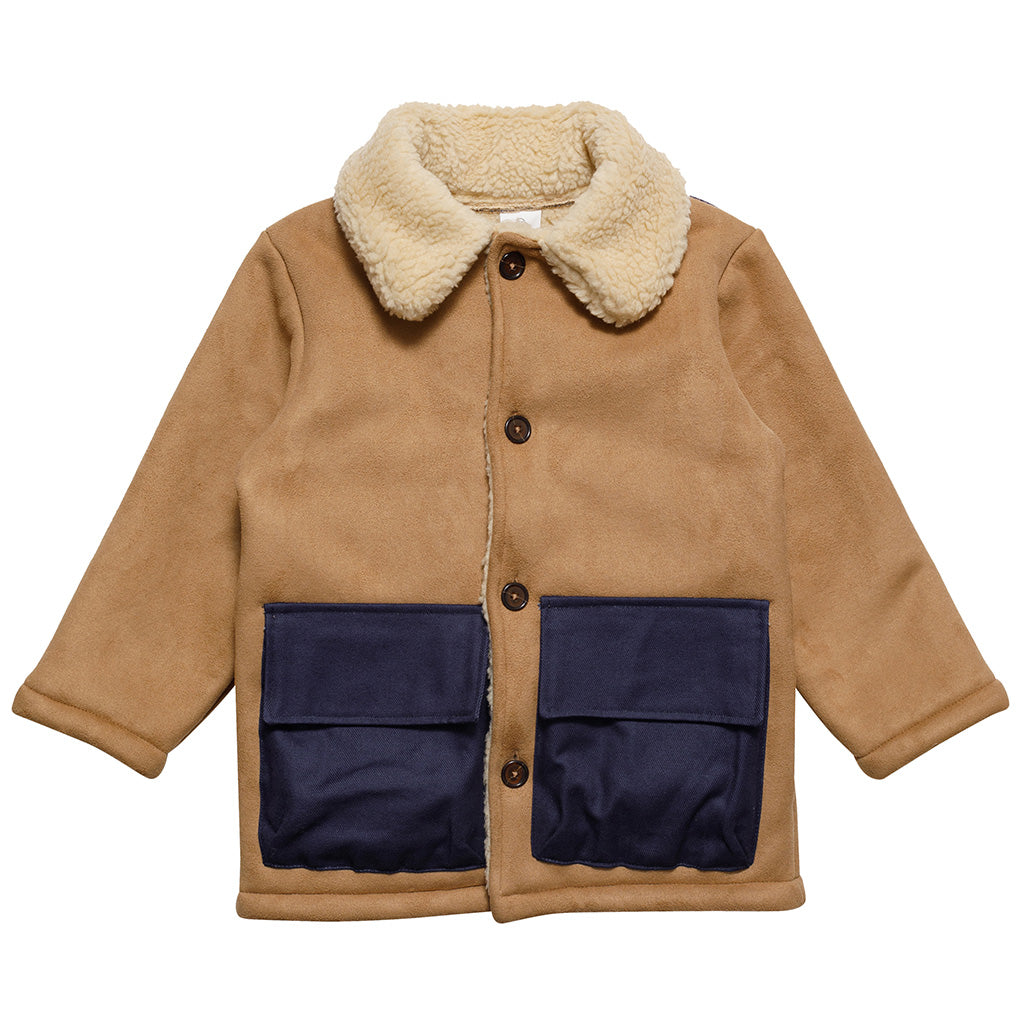 Coat Discovery Fur Sand Discovery Blue