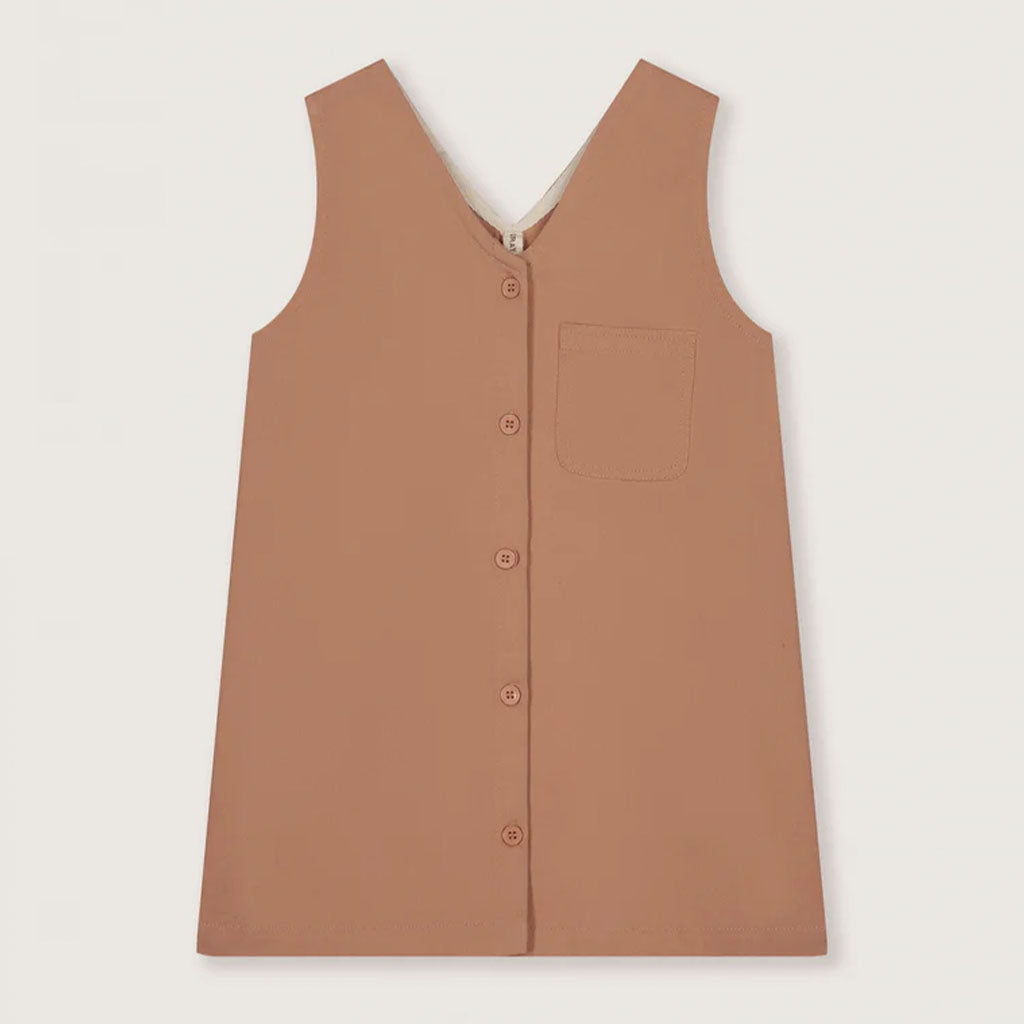 Dress Sleeveless Twill Pop Biscuit - Sample