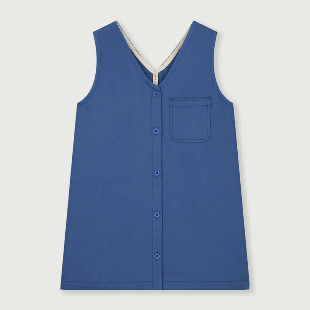 Dress Twill Sleeveless Blue Moon