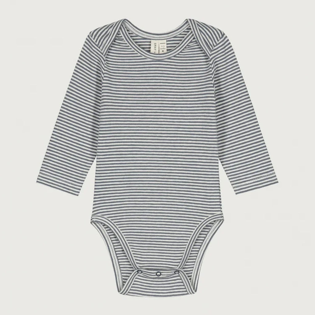 Onesie Longsleeve Blue Grey Cream