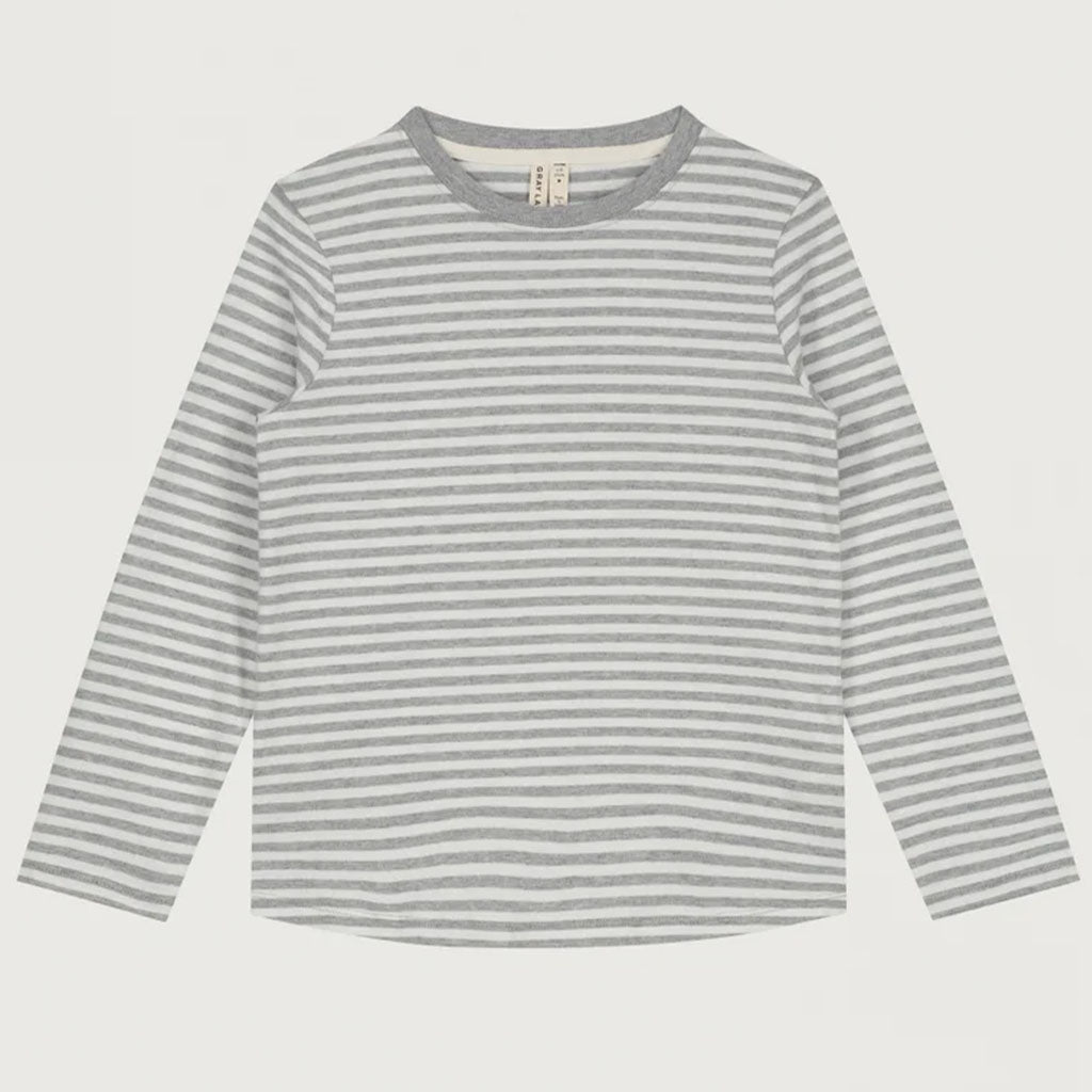 Longsleeve Grey Melange Off White