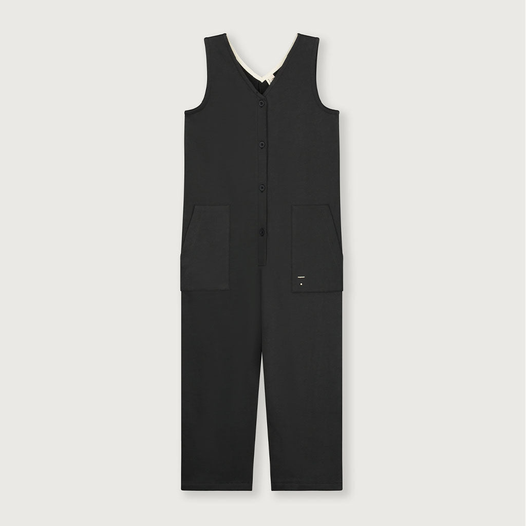 Suit Sleeveless V-neck Nearly Black