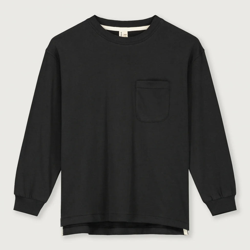 Longsleeve Oversized Nearly Black