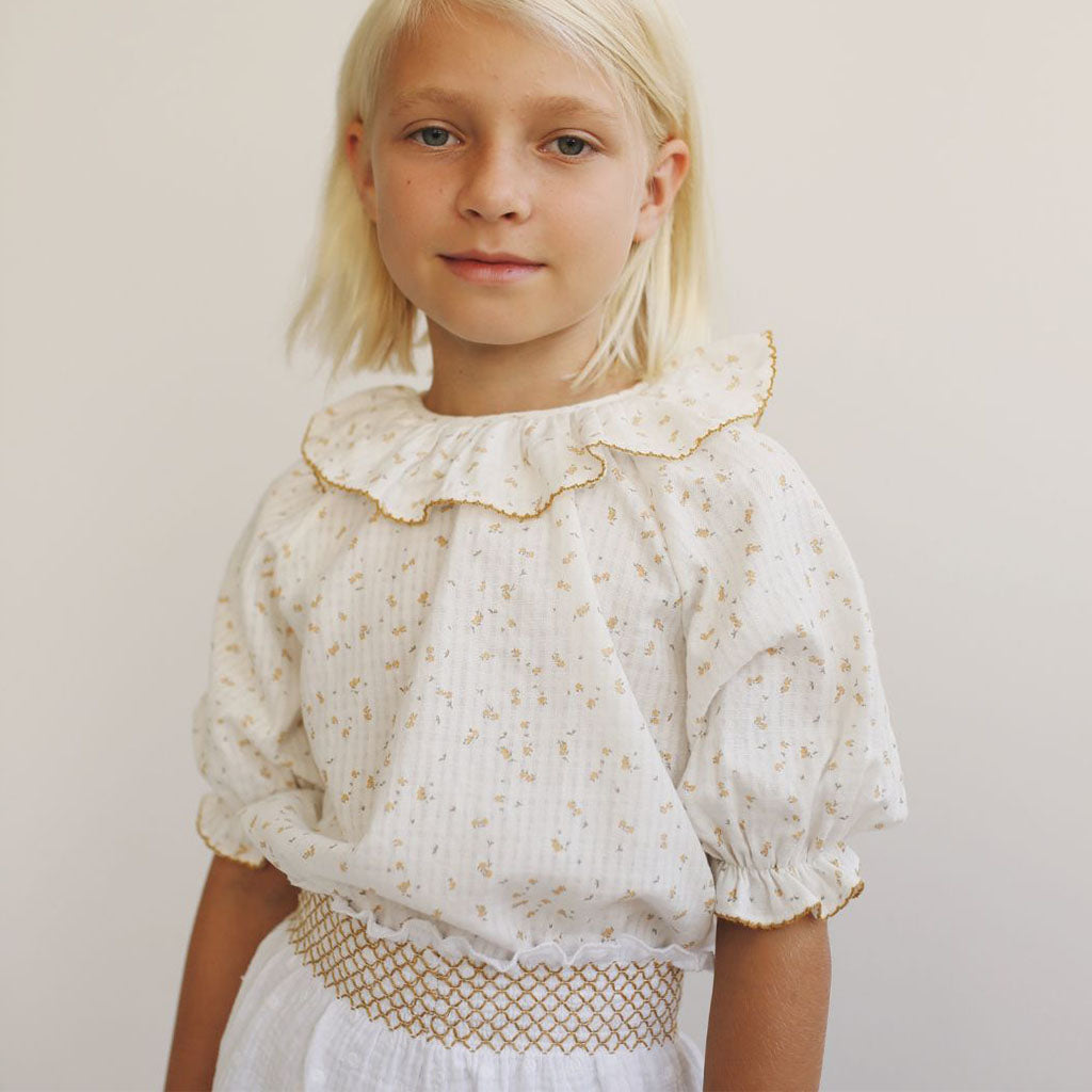 Blouse Oana Serker Mustard Flowers