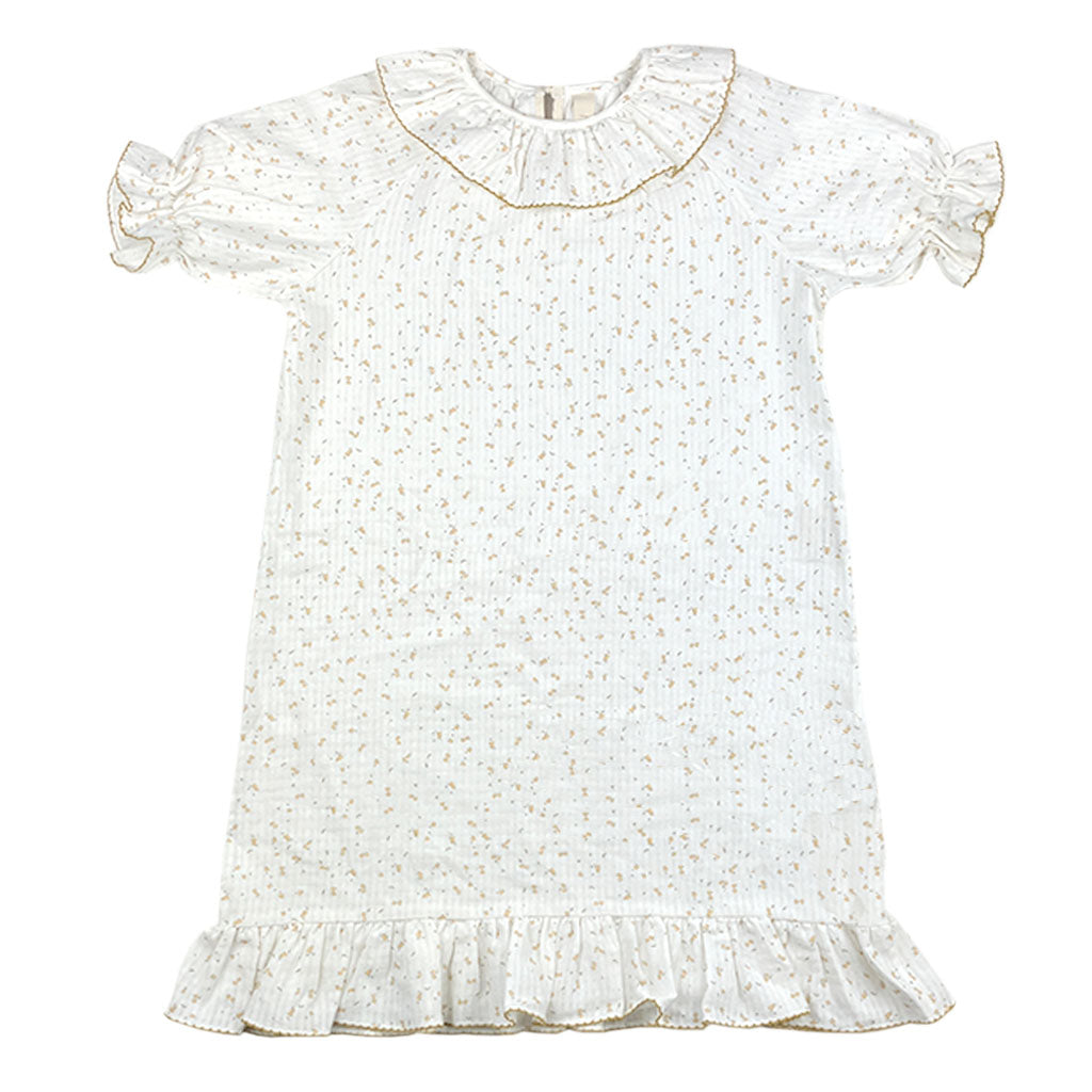 Dress Serker Mustard Flowers