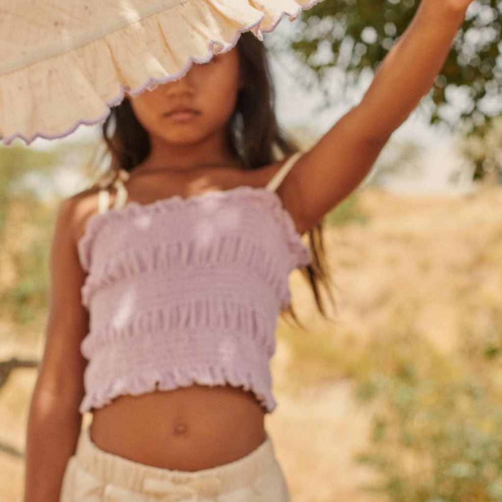 Top Smocked Susa Lavender