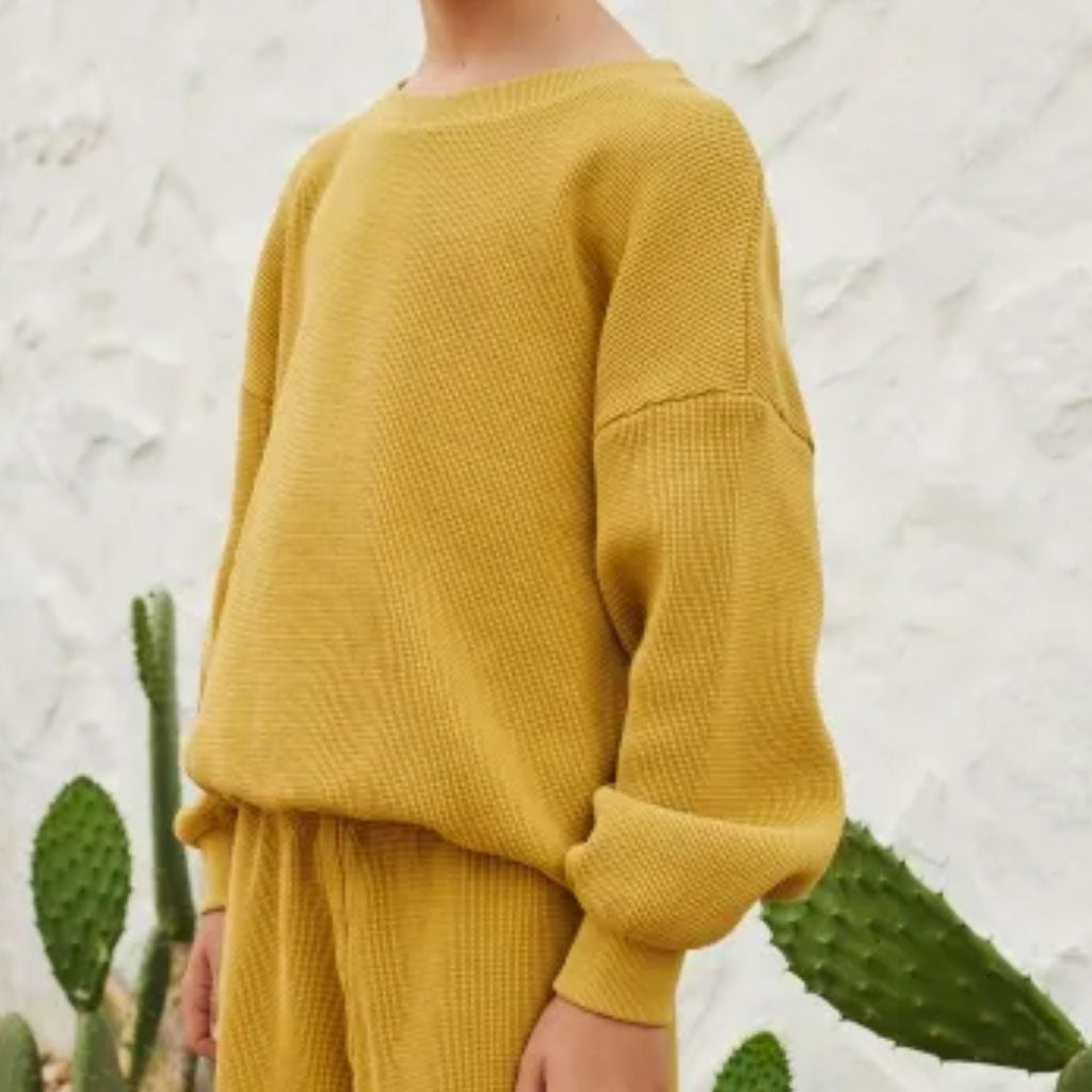 Sweatshirt Waffle Olivenite