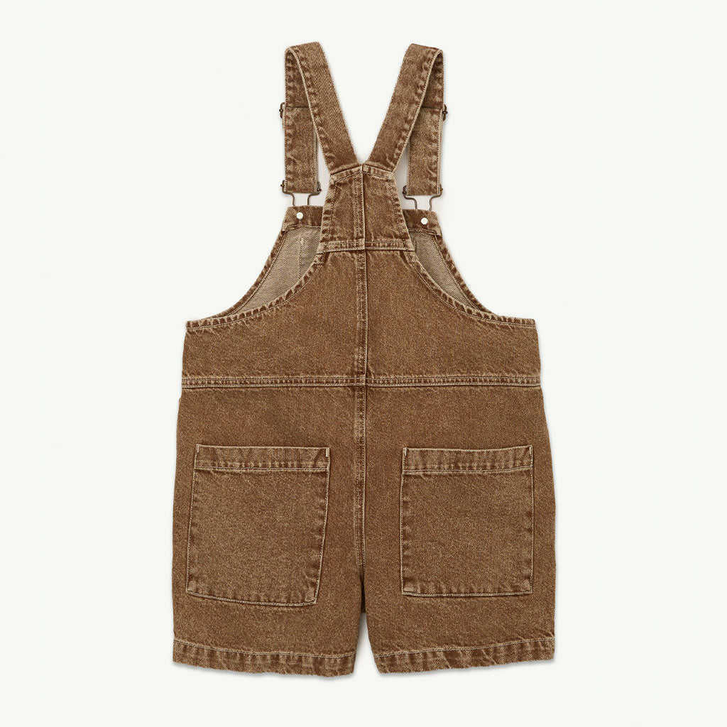 Dungaree Short Camel Stonewashed