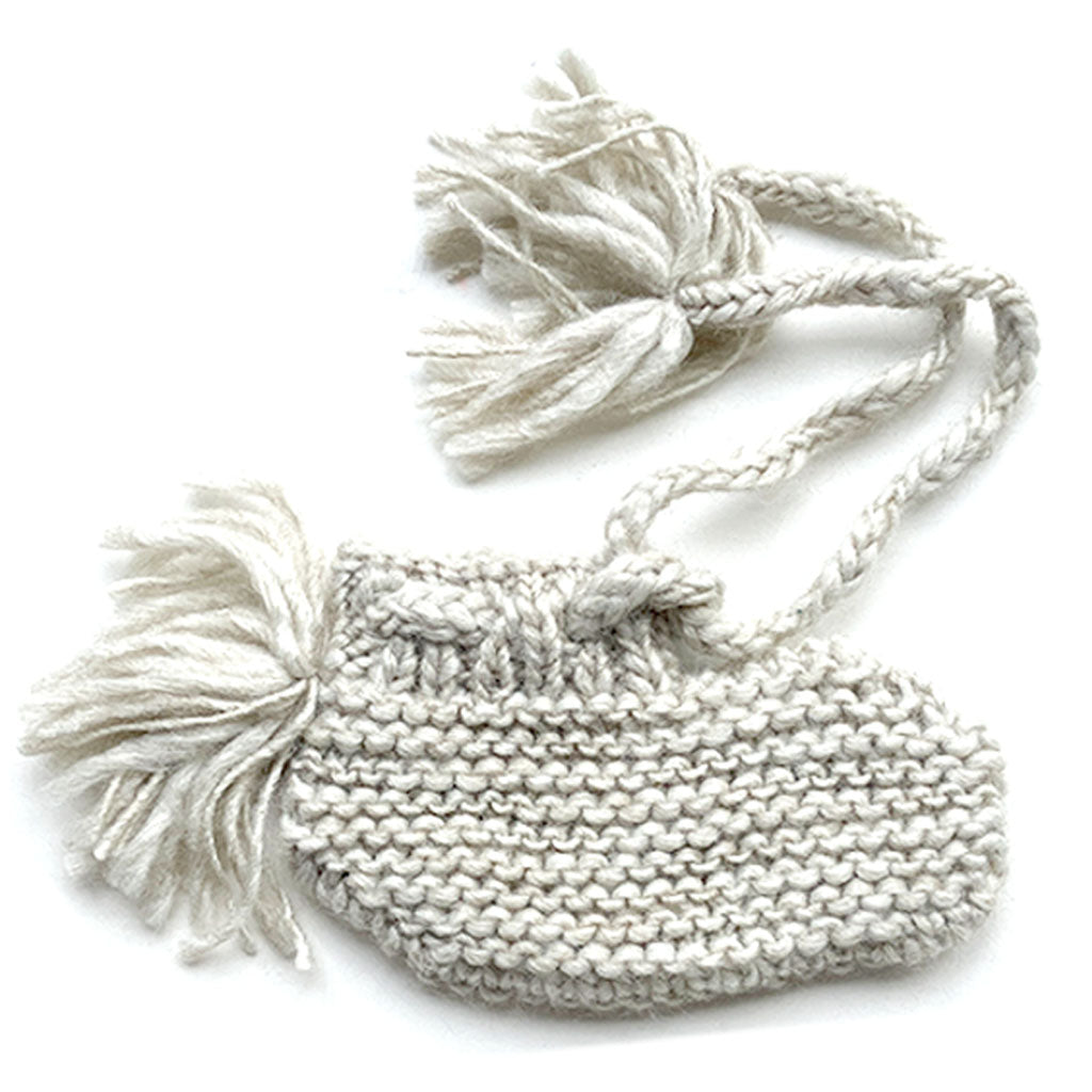 Sock Baby Knitted Grey