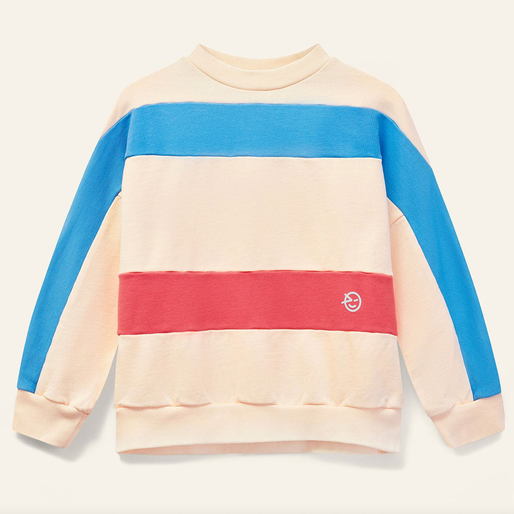 Sweater Keel Ecru Blue Red