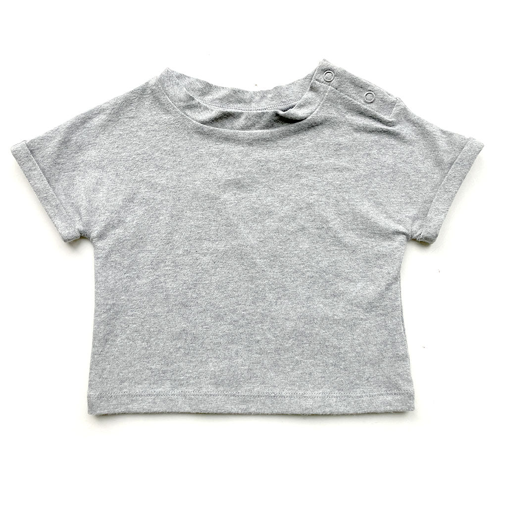 Tee Roll Up Tee Grey Melange - Sample