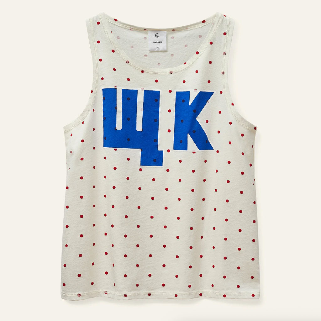 Vest WK Ecru Red Polka