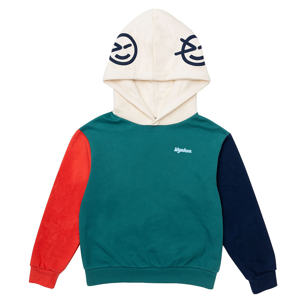 Hoody Pillar Red Soft Green Ecru