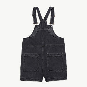 Dungaree Short Washed Black