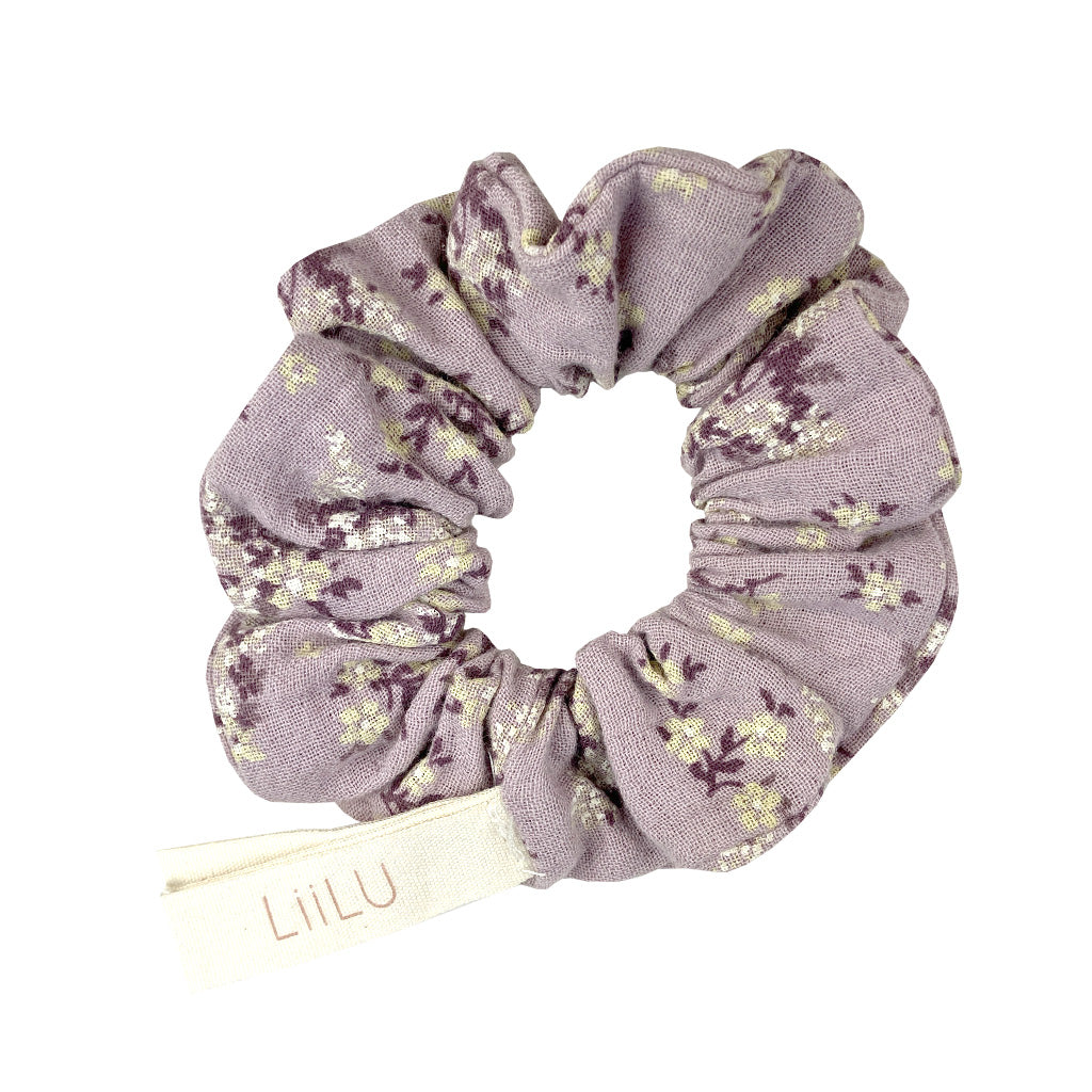 Scrunchie Flower Lilac Floral