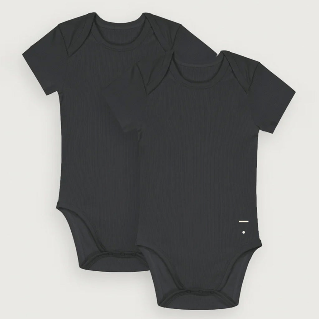 Body Shortsleeve Nearly Black 2-PACK