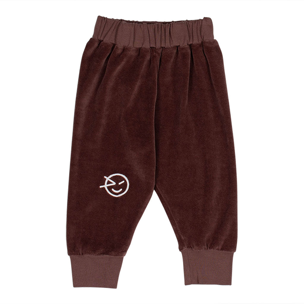 Pant Mini Velour Cloud Choc