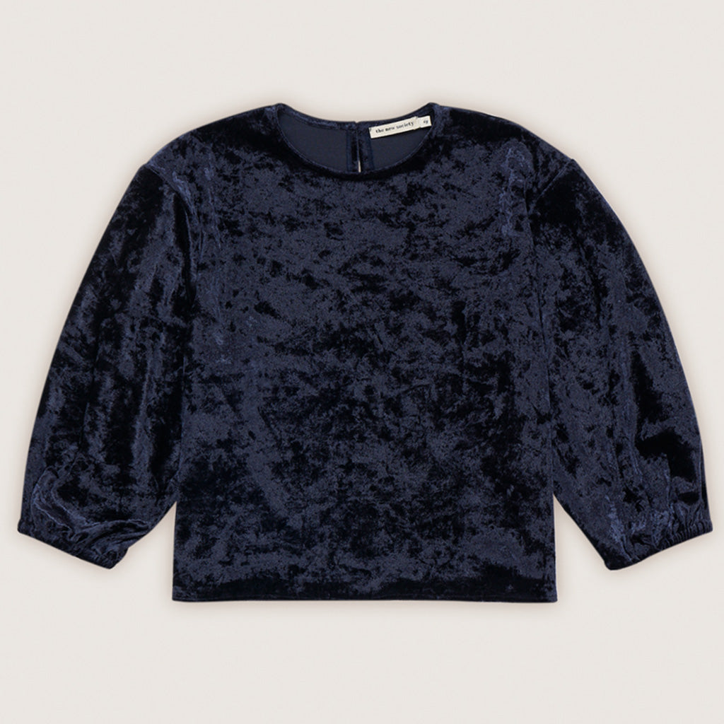 Blouse Velour Space Blue