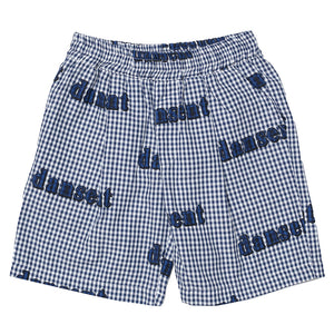 Short Savannah Blue Gingham