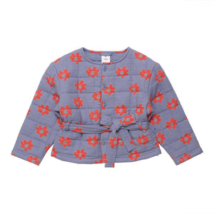 Jacket Quilt Fun Flower Stormy Blue