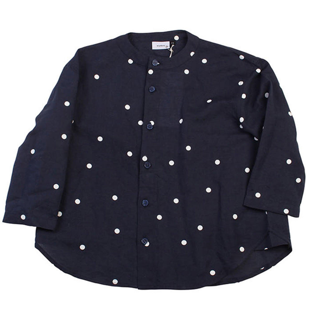 Blouse Unity Navy White Dots
