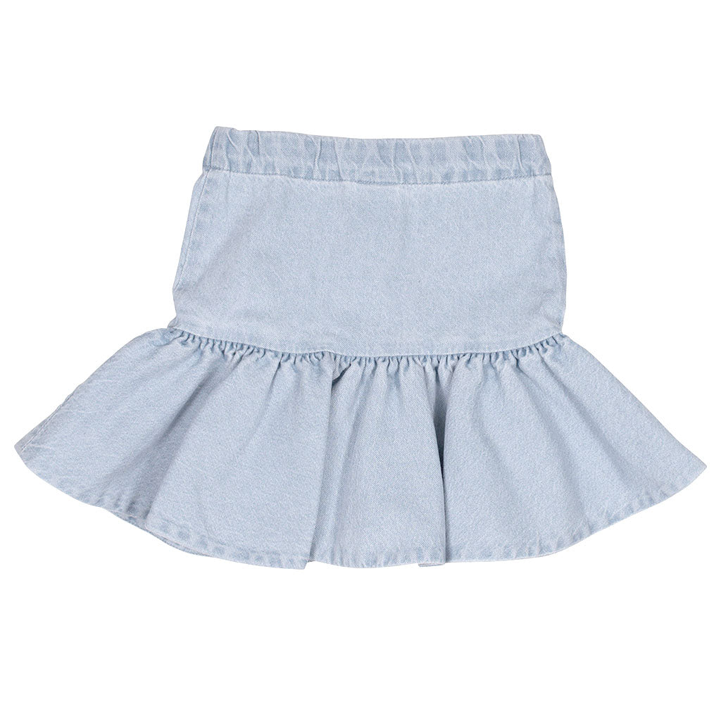 Skirt Puff Pale Bleach Wash