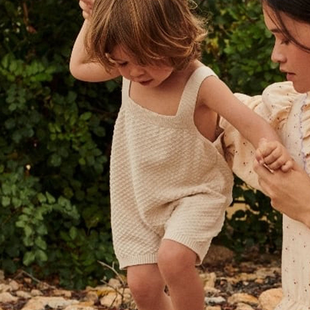 Romper Knit Ecru