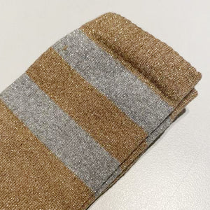 Sock Sport Sparkle Gold Silver