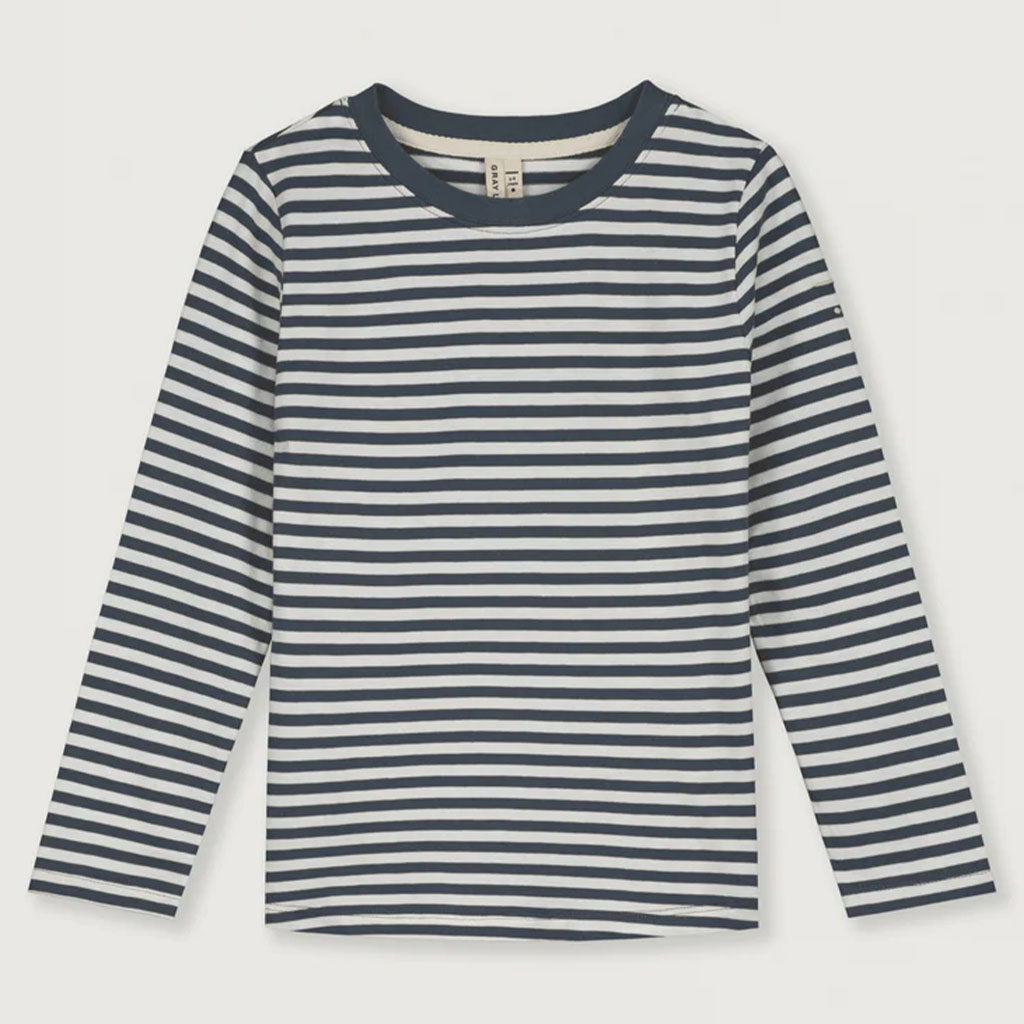 Longsleeve Blue Grey Off White