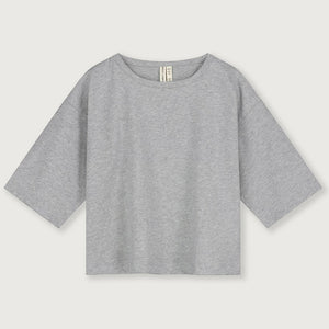 Tee Dropped Shoulder Grey Melange