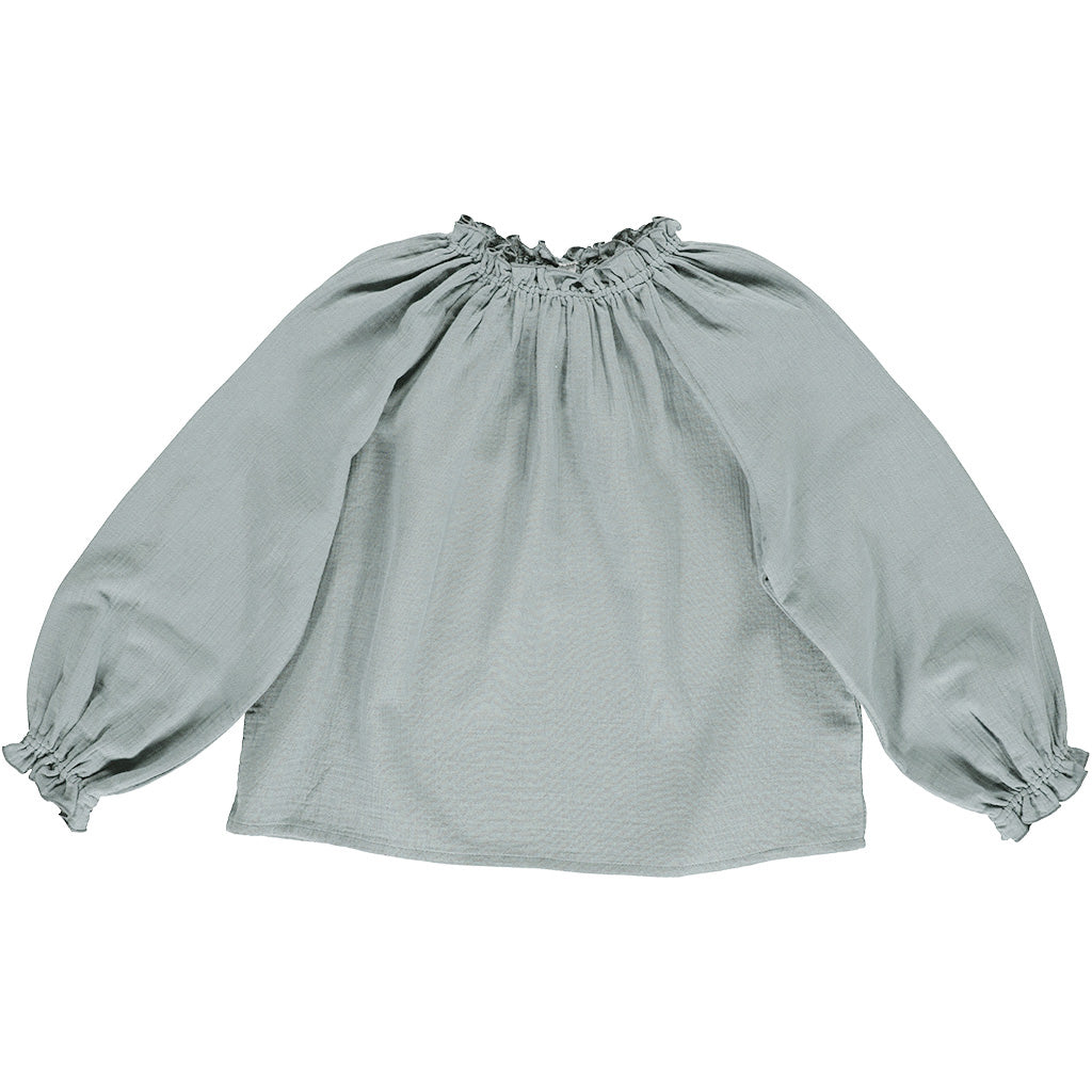Blouse Nola Aqua Grey