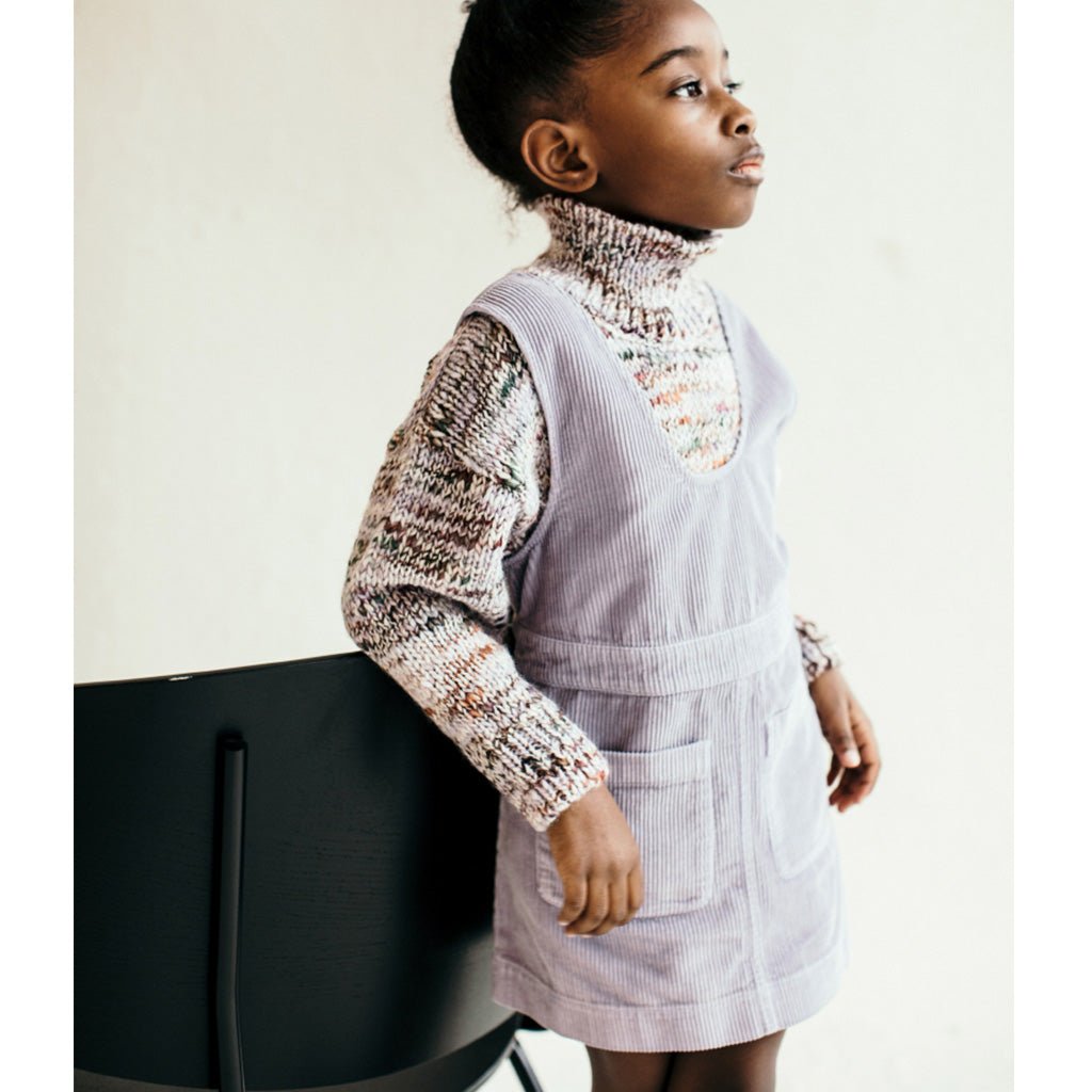 Dress Pinafore Lilac Jumbo Cord