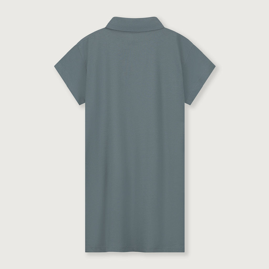 Dress Long Shirt Blue Grey