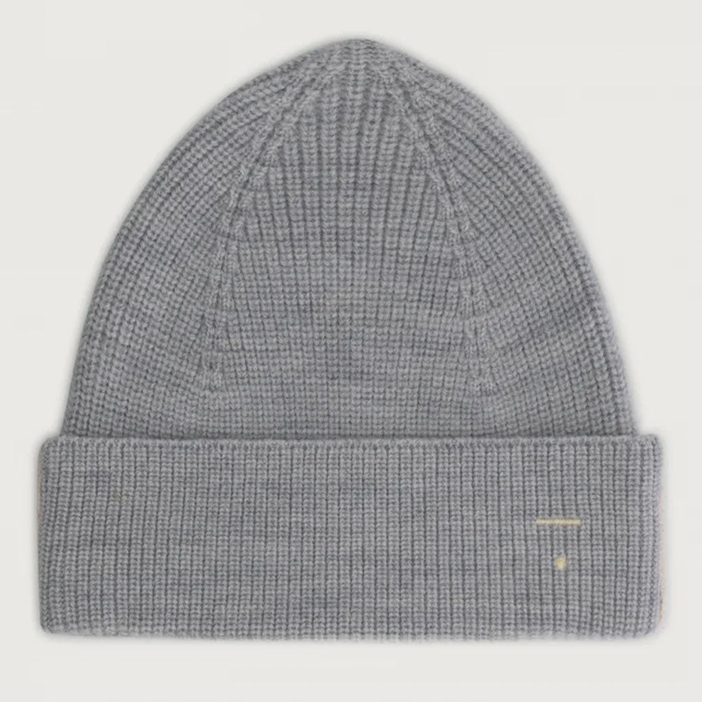 Beanie Knitted Grey Melange