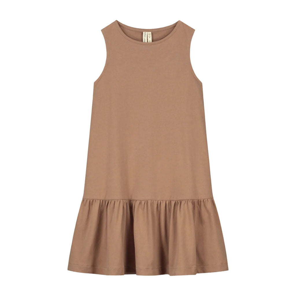 Dress Frill Sleeveless Biscuit