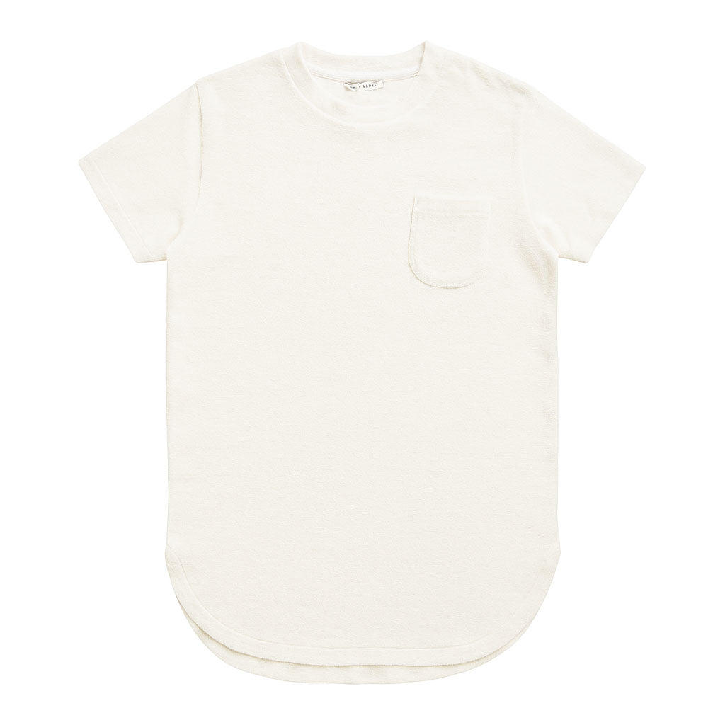 Dress Sleeveless Pop Terry Cream