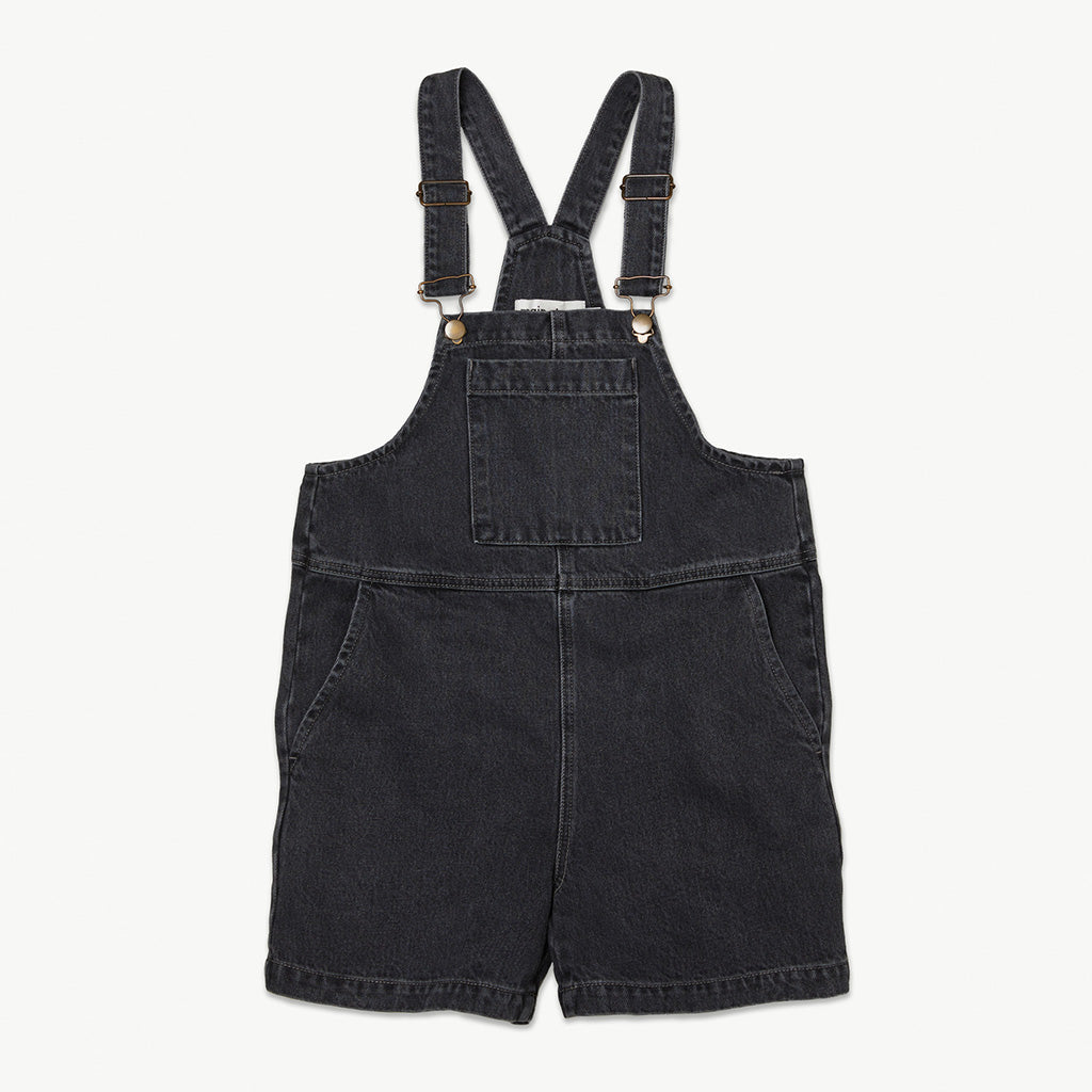 Dungaree Short Washed Black