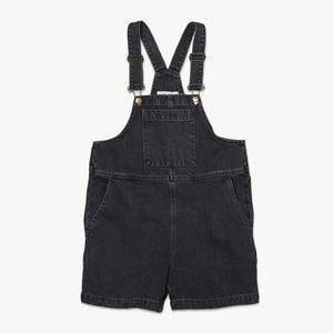 Dungaree Short Washed Black