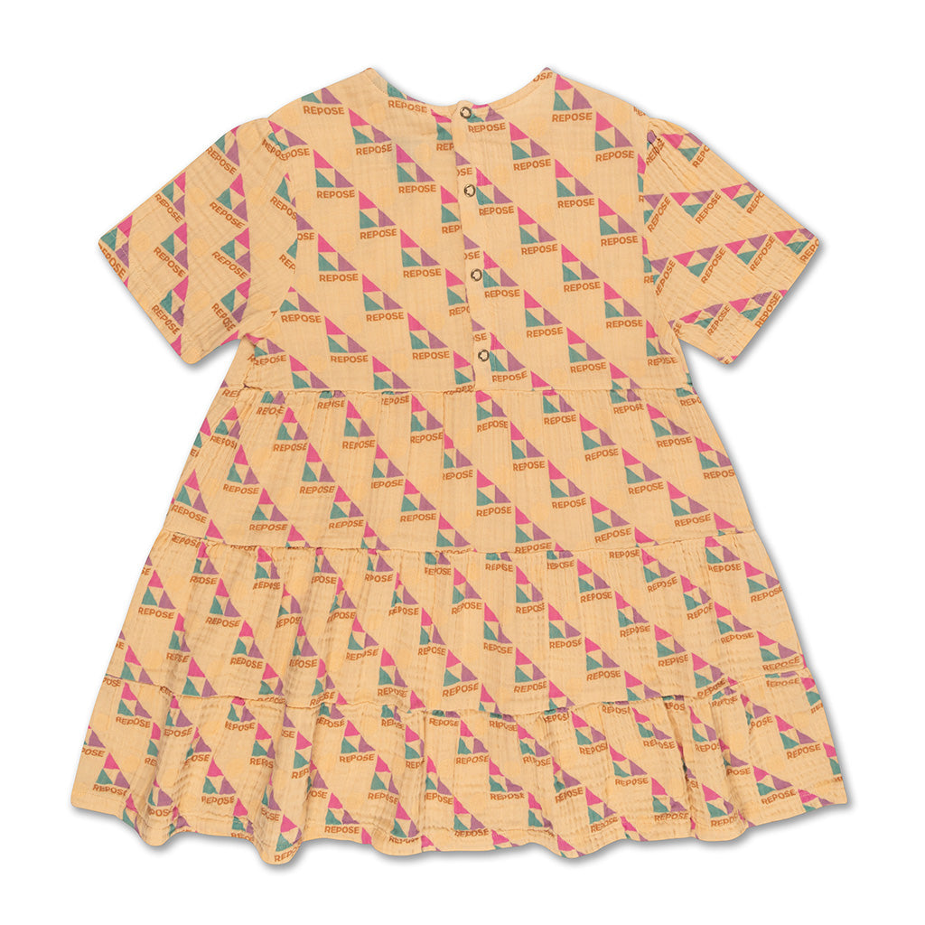 Dress Ruffle Repose AOP