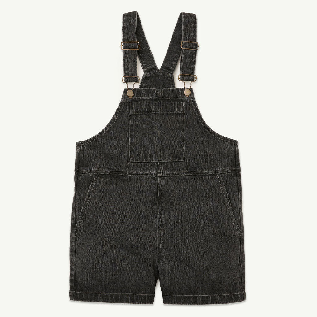 Dungaree Short Washed Black