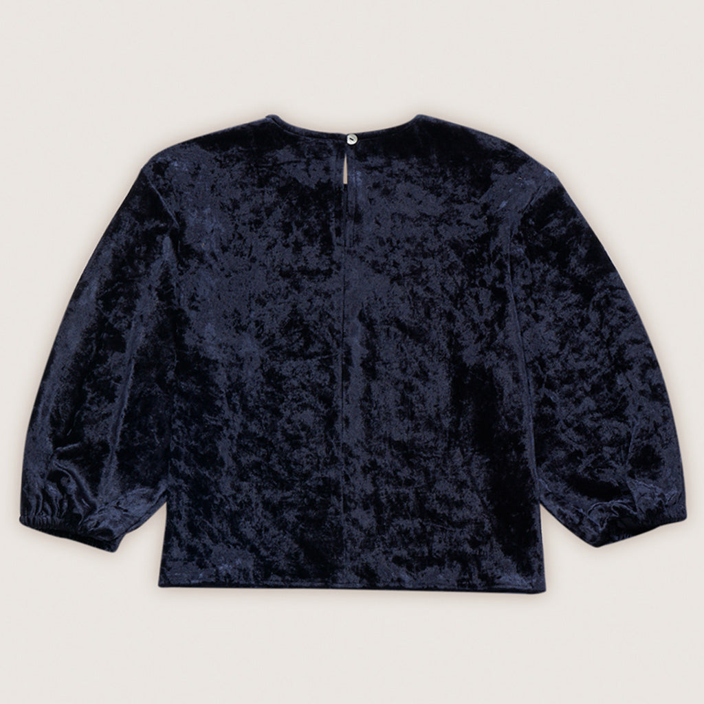 Blouse Velour Space Blue