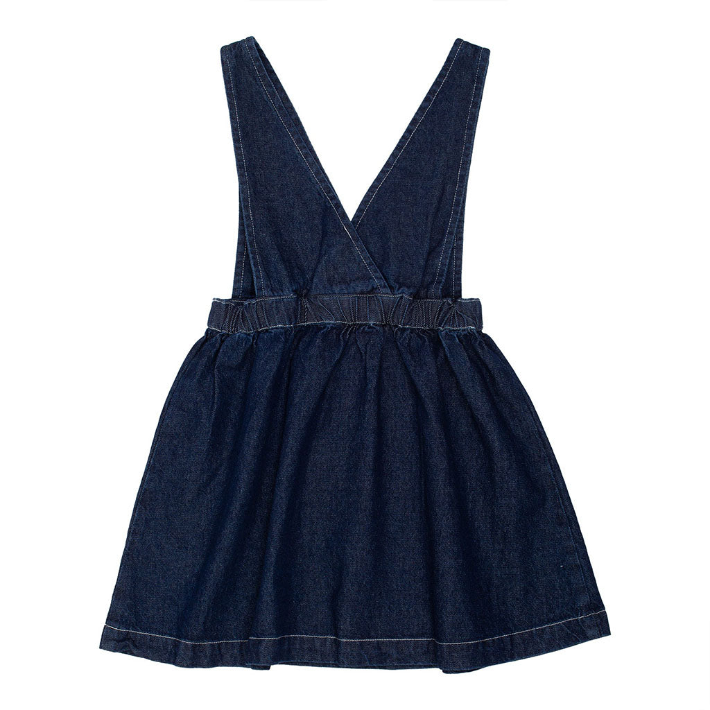 Dress Long Pinafore Chio Mid Denim Blue