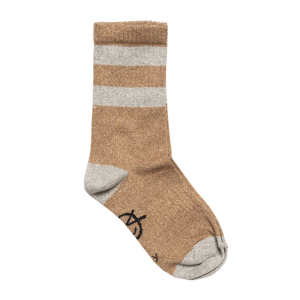 Sock Sport Sparkle Gold Silver